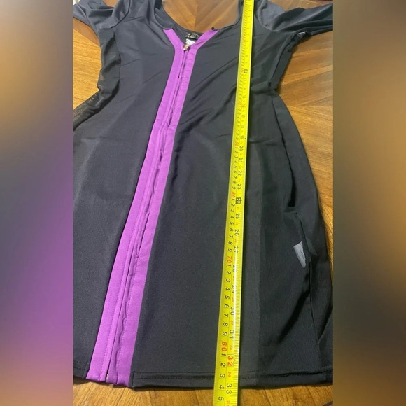 Coogi Block Body Con Dress Mesh Sides Zip Up Front Y2K Size Medium NWT - Picture 6 of 13